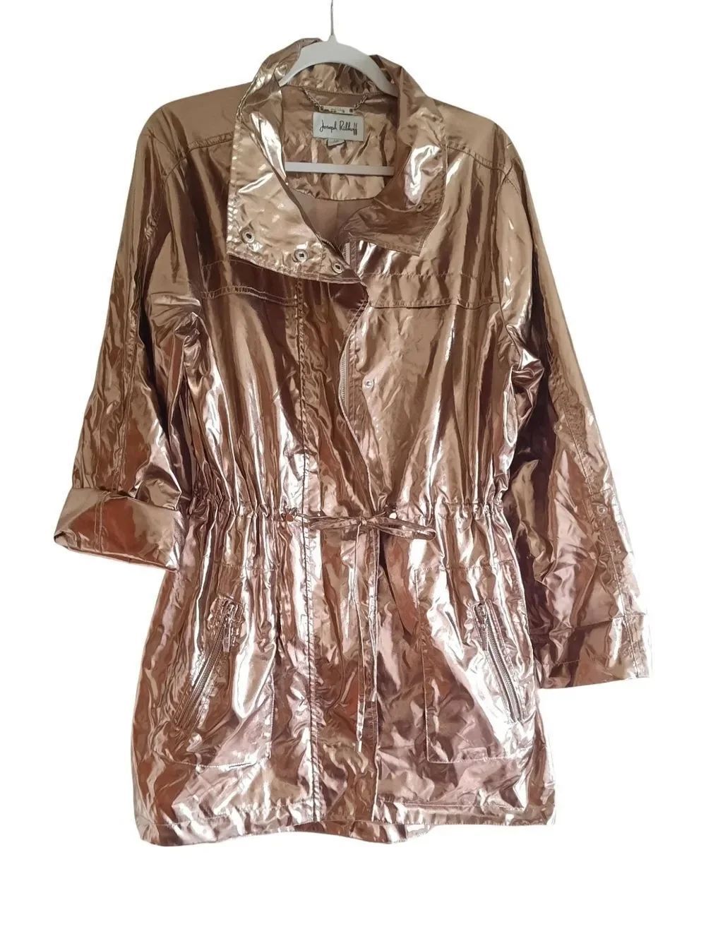 Joseph Ribkoff Metallic Gold Anorak Jacket
